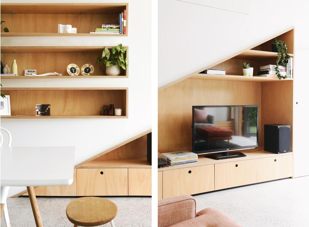 contemporary spaces with plywood furniture design