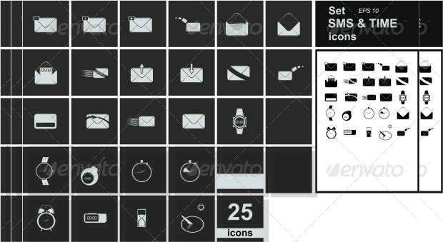 20 sms icons