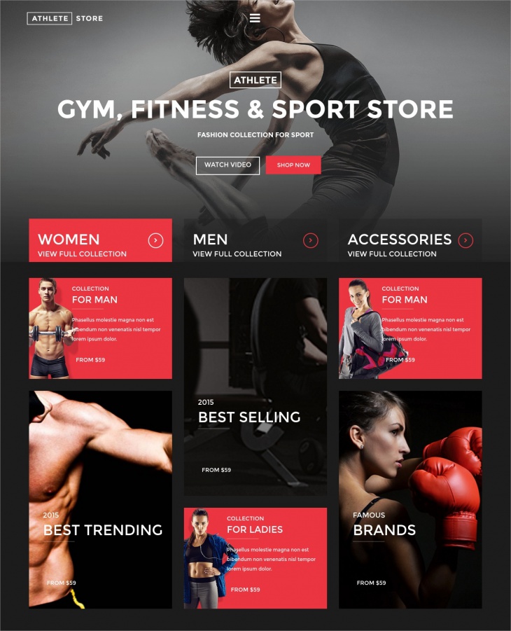 wp fitness sport store theme