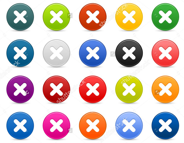 20 delete icon buttons
