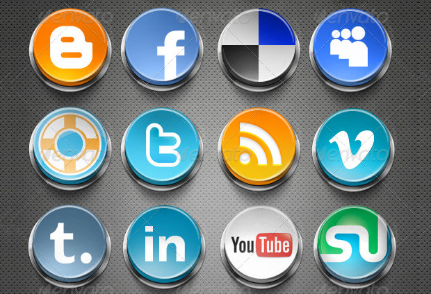 20 social network buttons