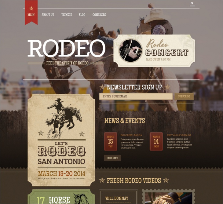 horse racing wordpress theme