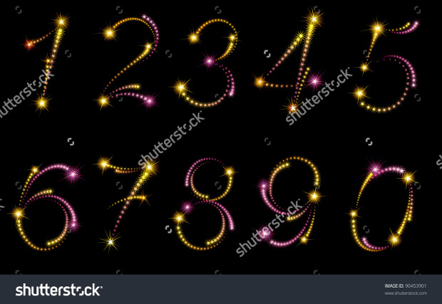 numbers font