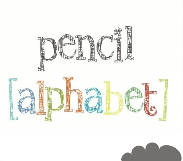 pencil alphabet brushes for photoshop