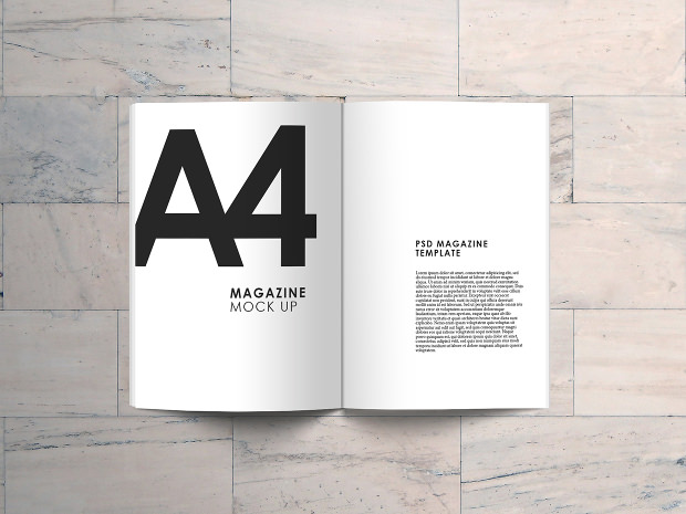 a4 magazine mockup for visual prototypes1