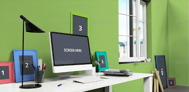 desktop screen mock up
