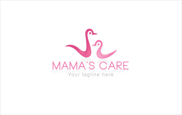 mother and child duck logo