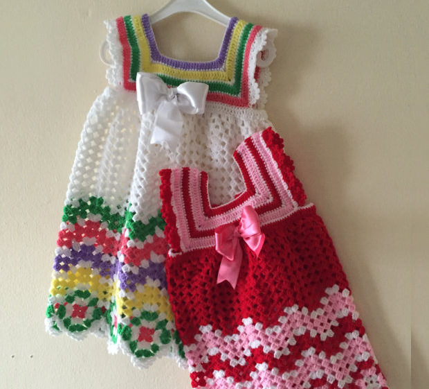 crochet baby dress pattern2