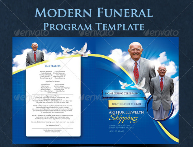 modren funeral template