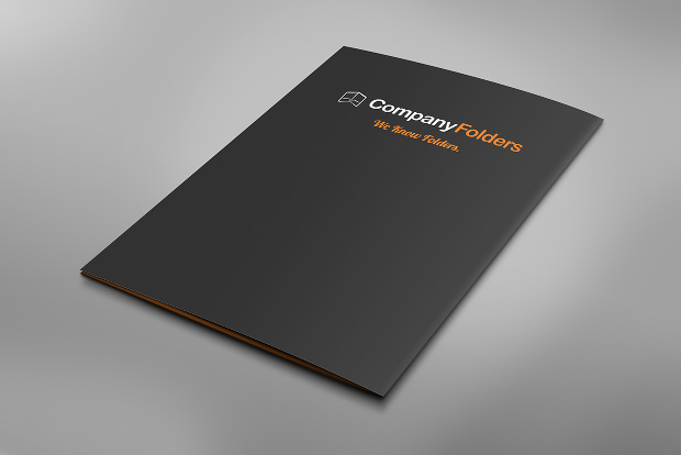 back cover company presentation folder template