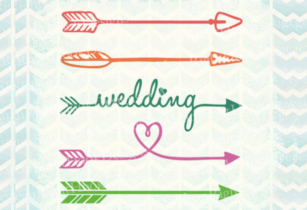 wedding arrow svg