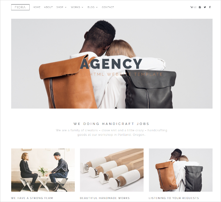 multipage onepage html5 website template
