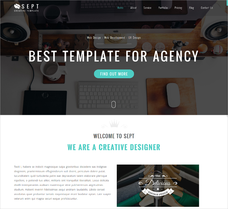 corporate agency html5 template
