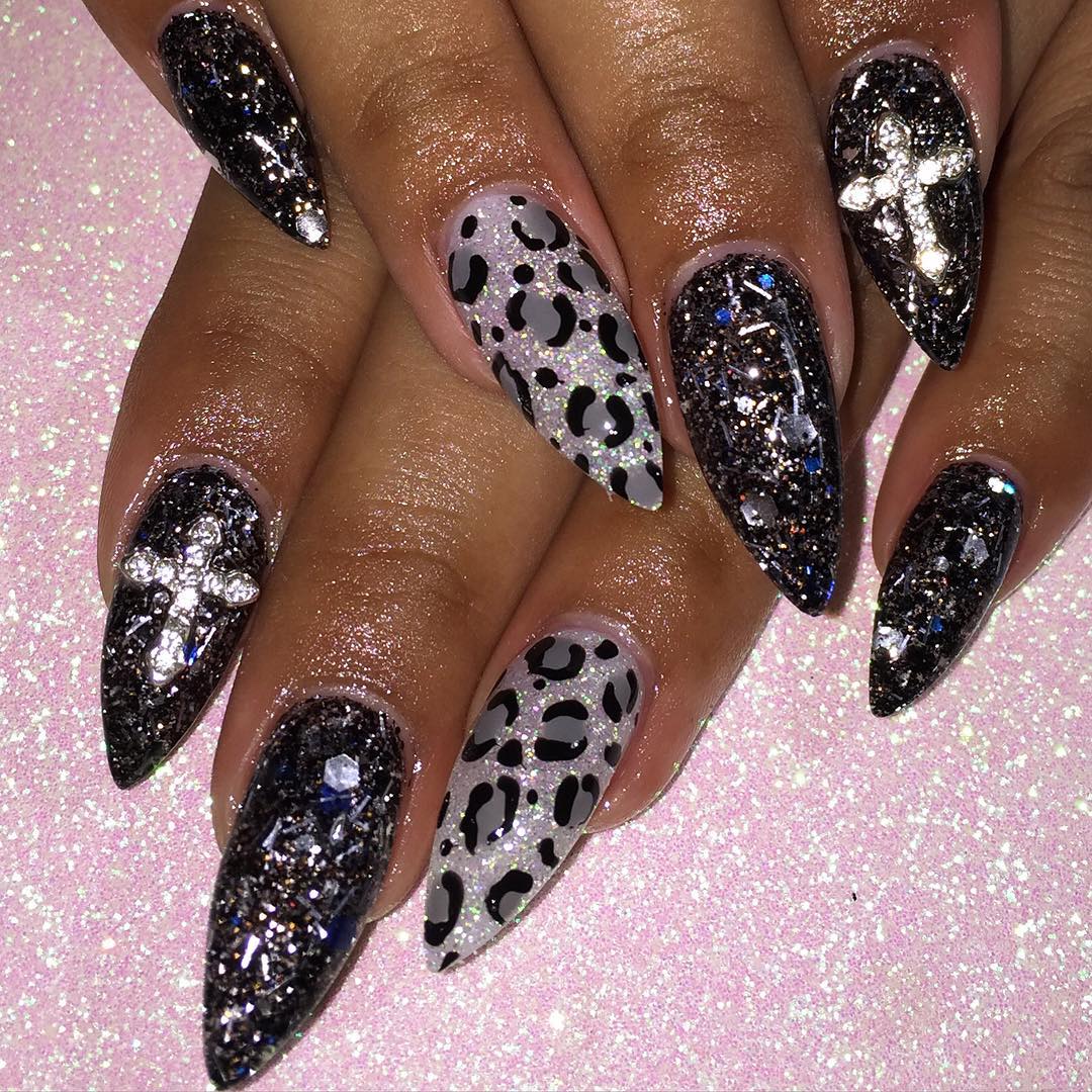 glitter nail designs