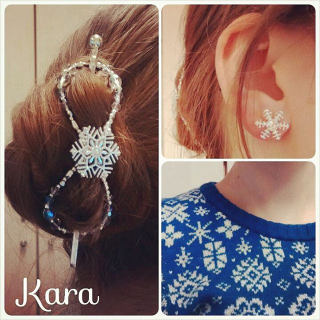 lovely snowflake earrings