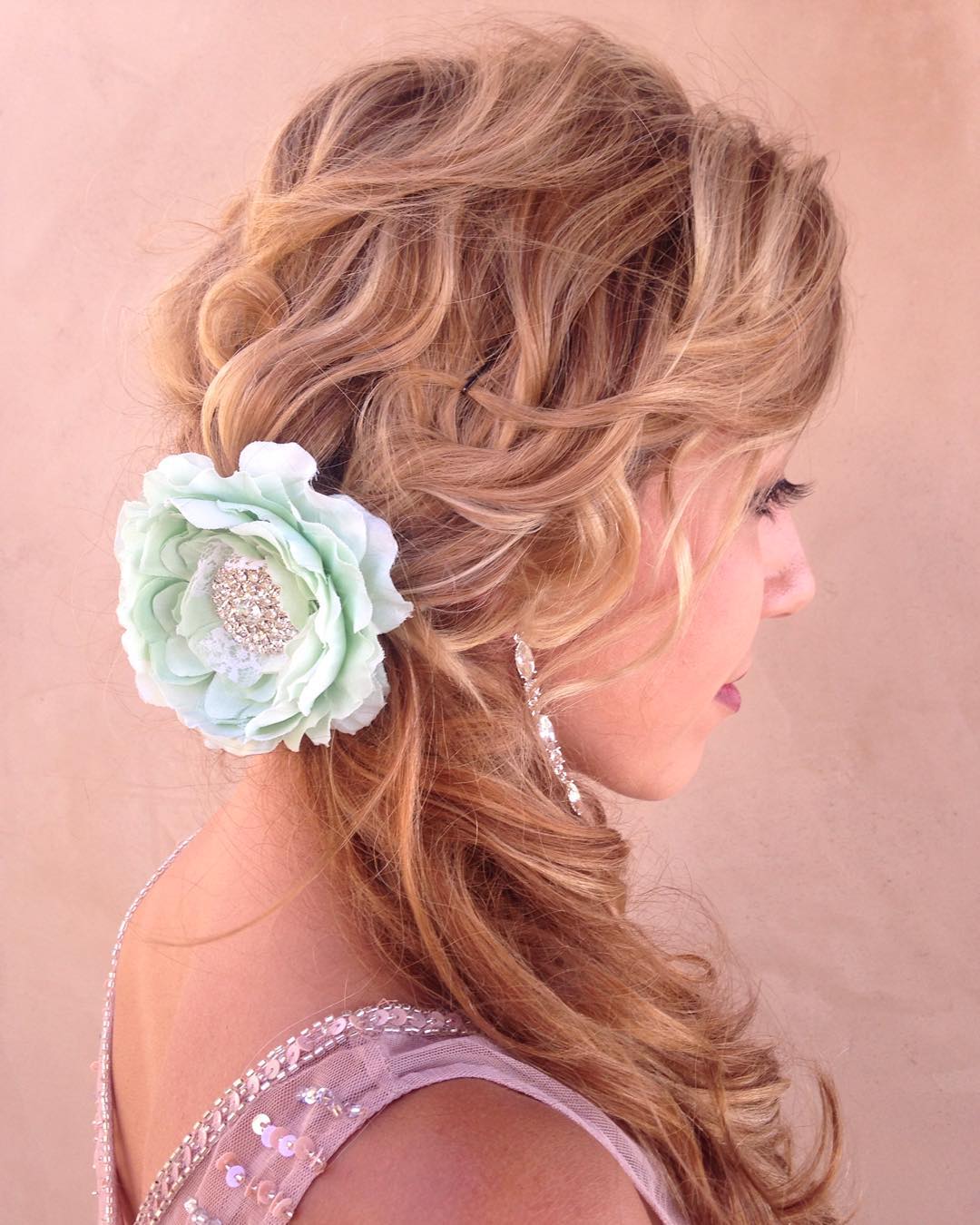bridesmaid hairstyle for long hair