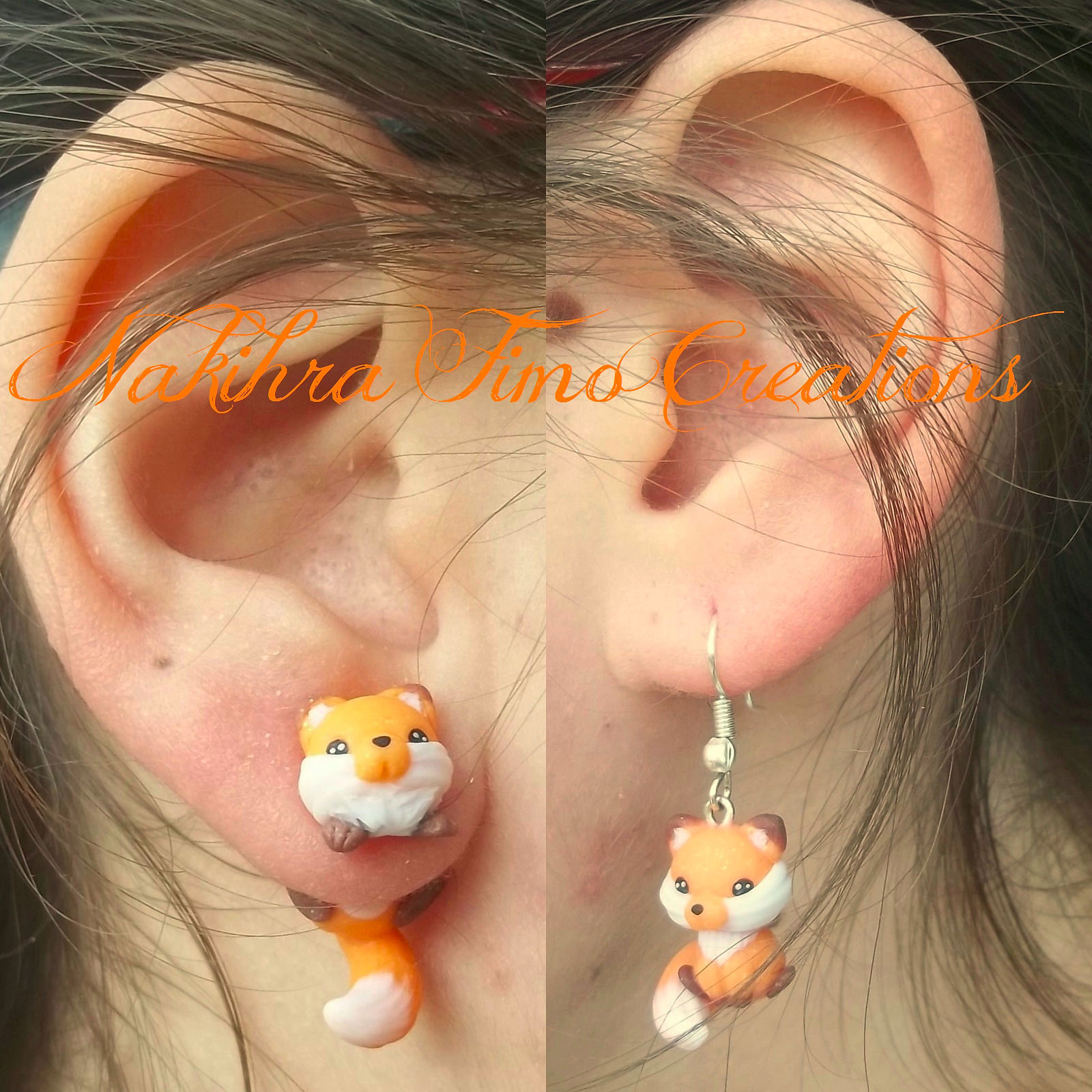 cute fox earrings