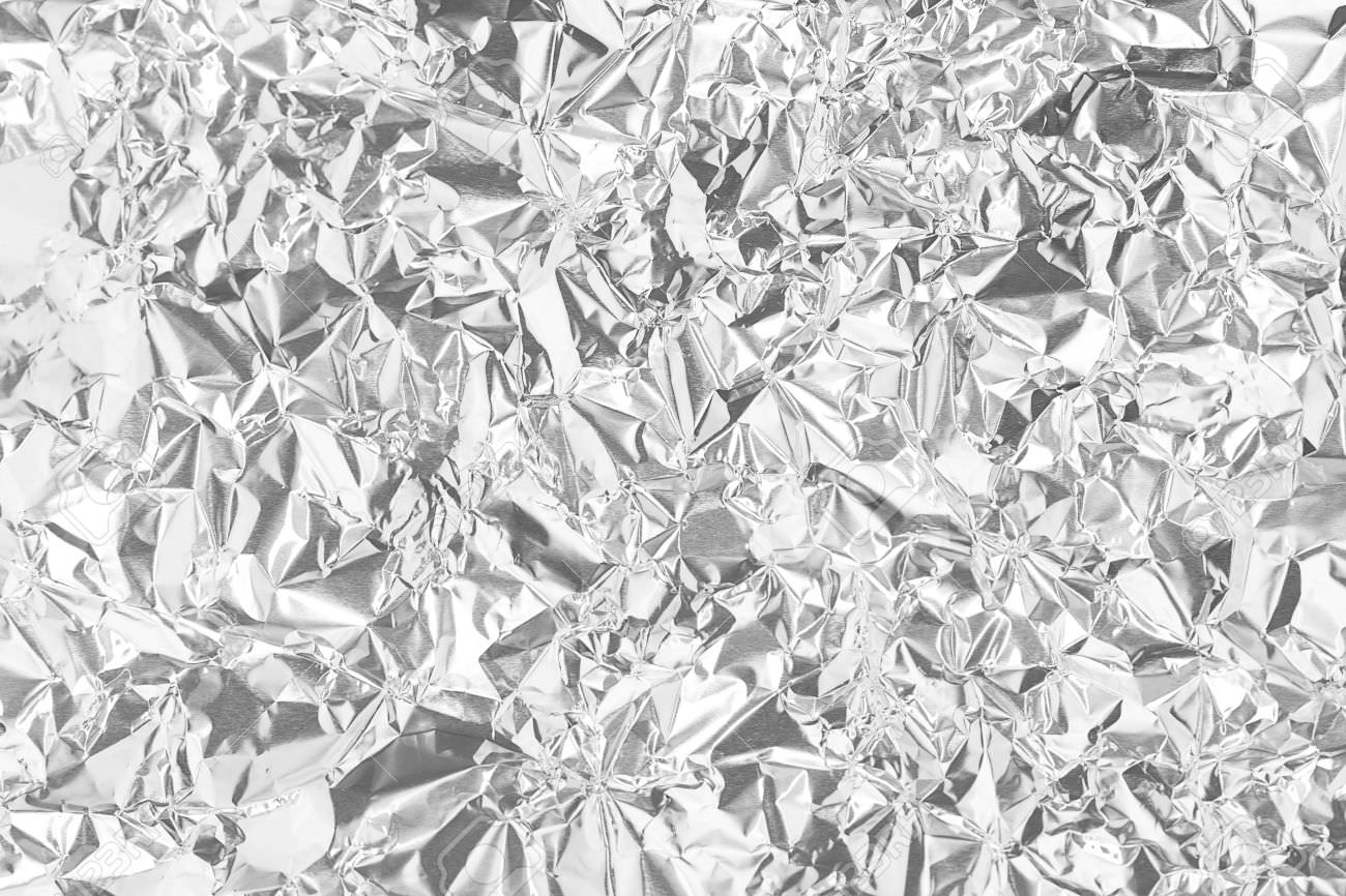 crumpled silver texture