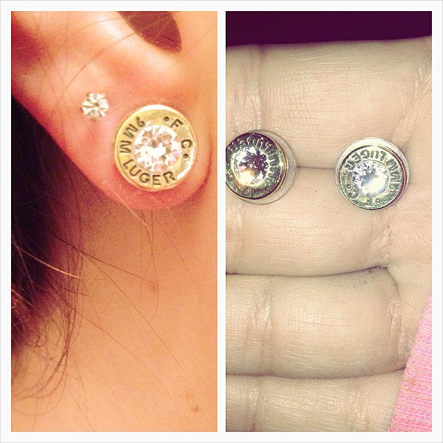 cutest bullet earrings