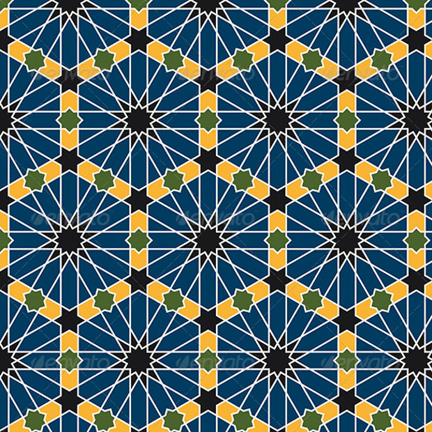 latest arabic seamless pattern