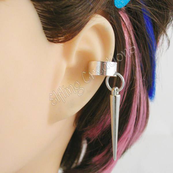 spike cuff earrings