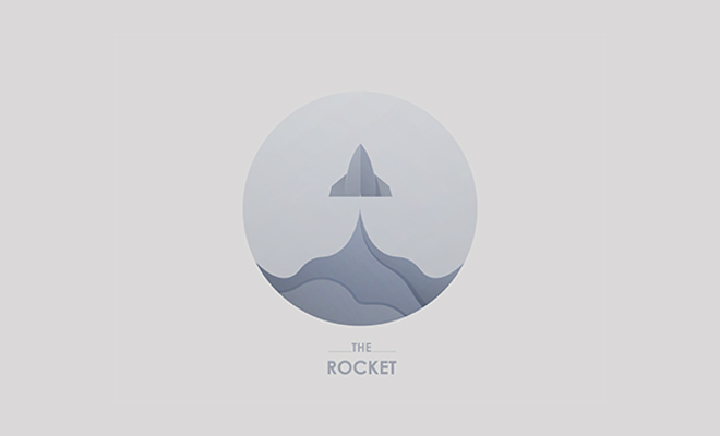 creative rocket logo design