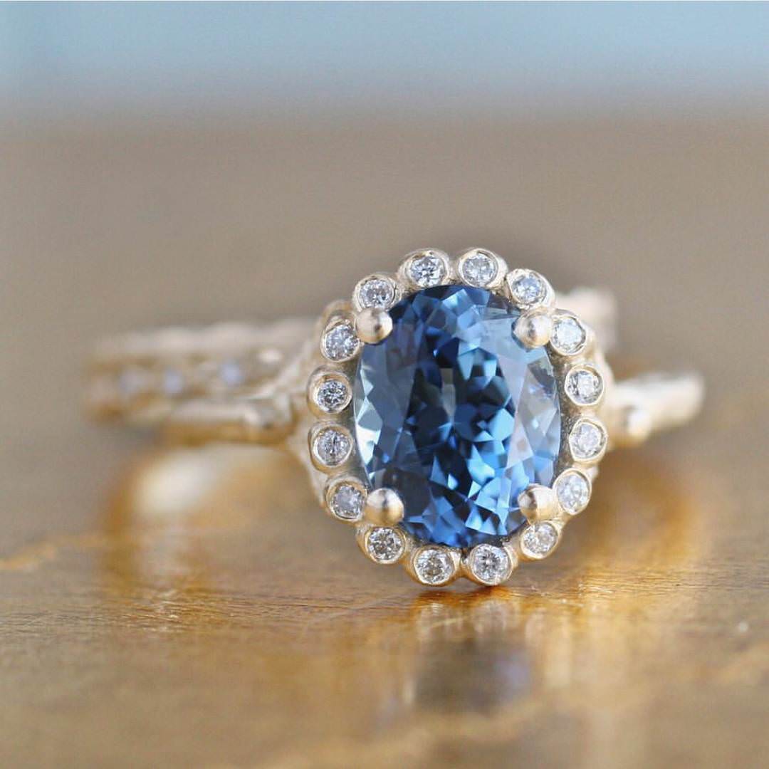 blue stone ring