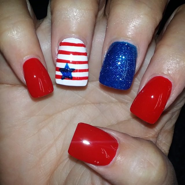 amazing patriotic nail art