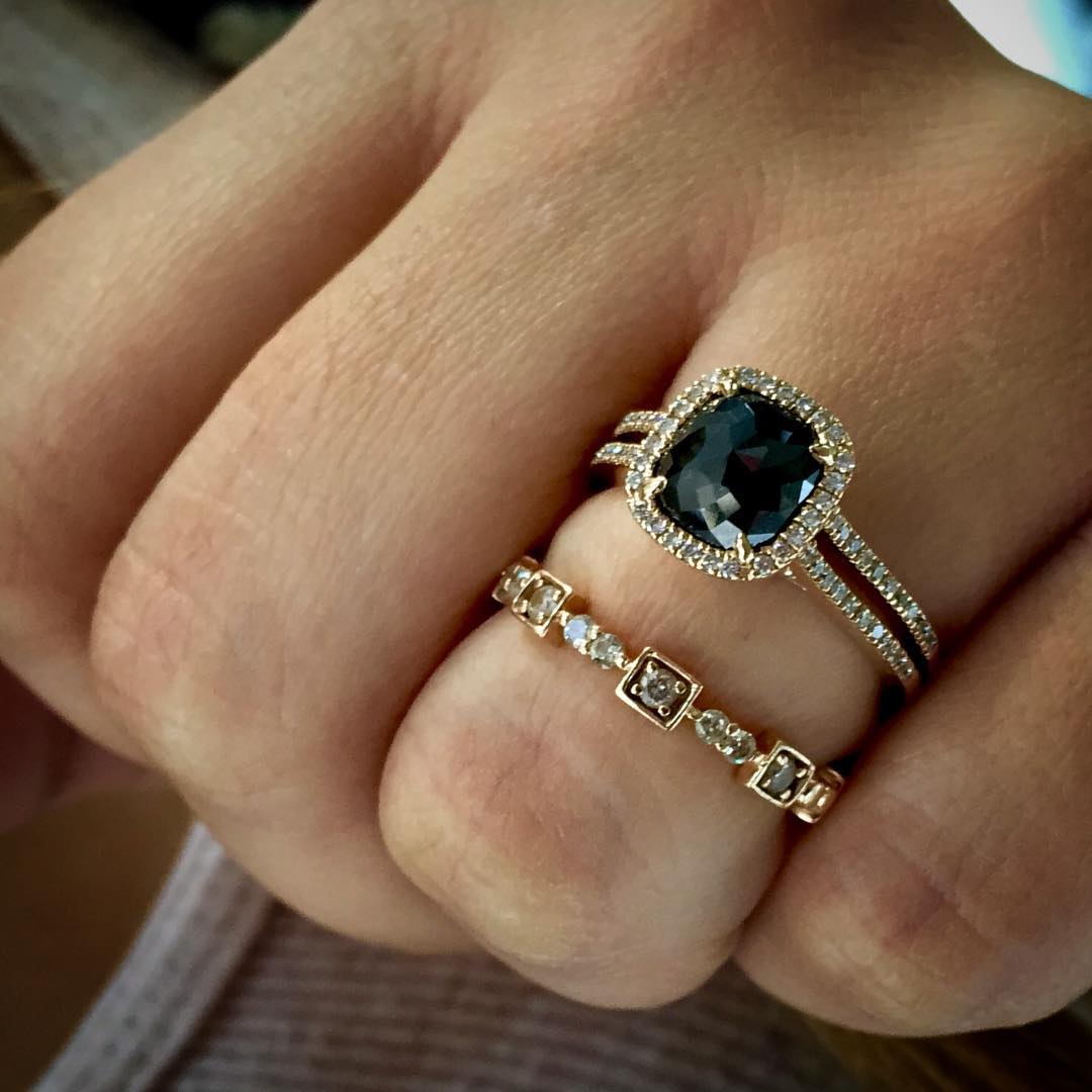 black diamond ring design