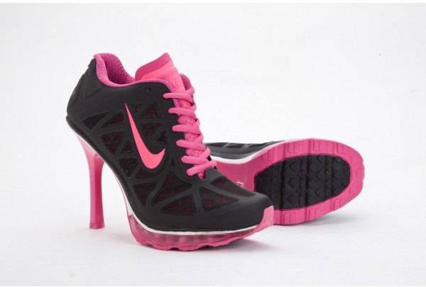 attractive pink high heels