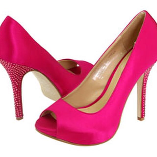 cute pink high heels
