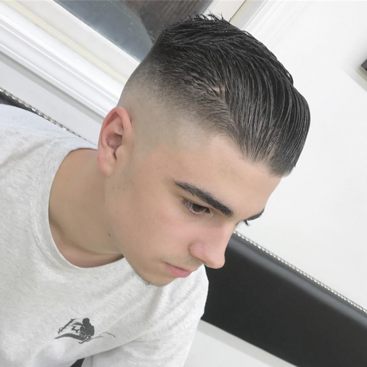 pomadour fade hairstyle design