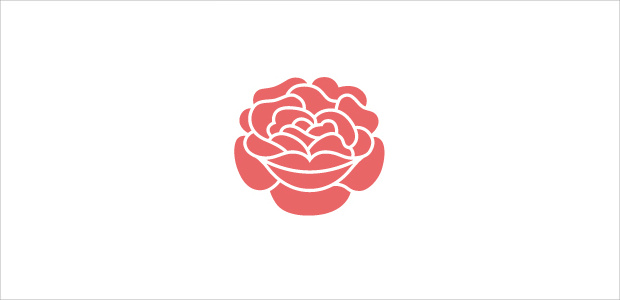 beautiful flower logo
