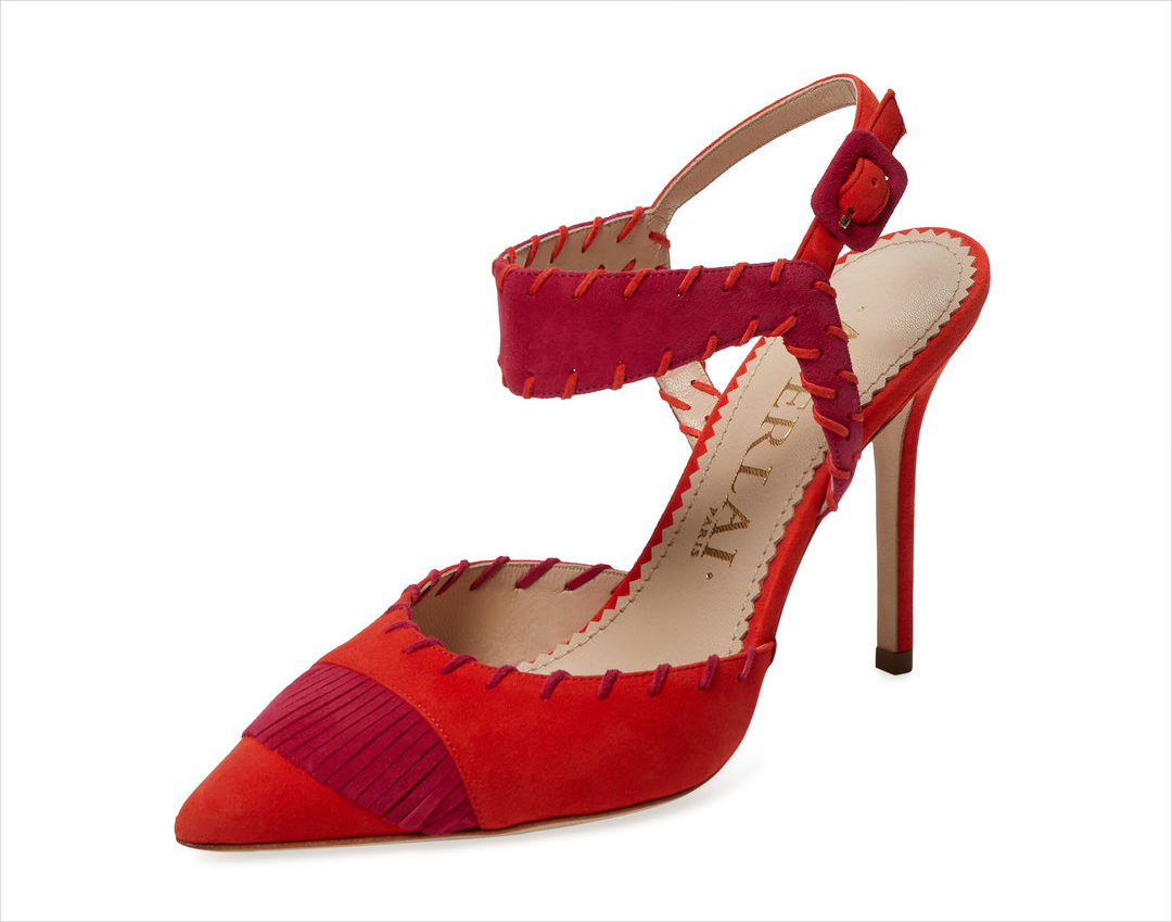 aperlai red colored heel