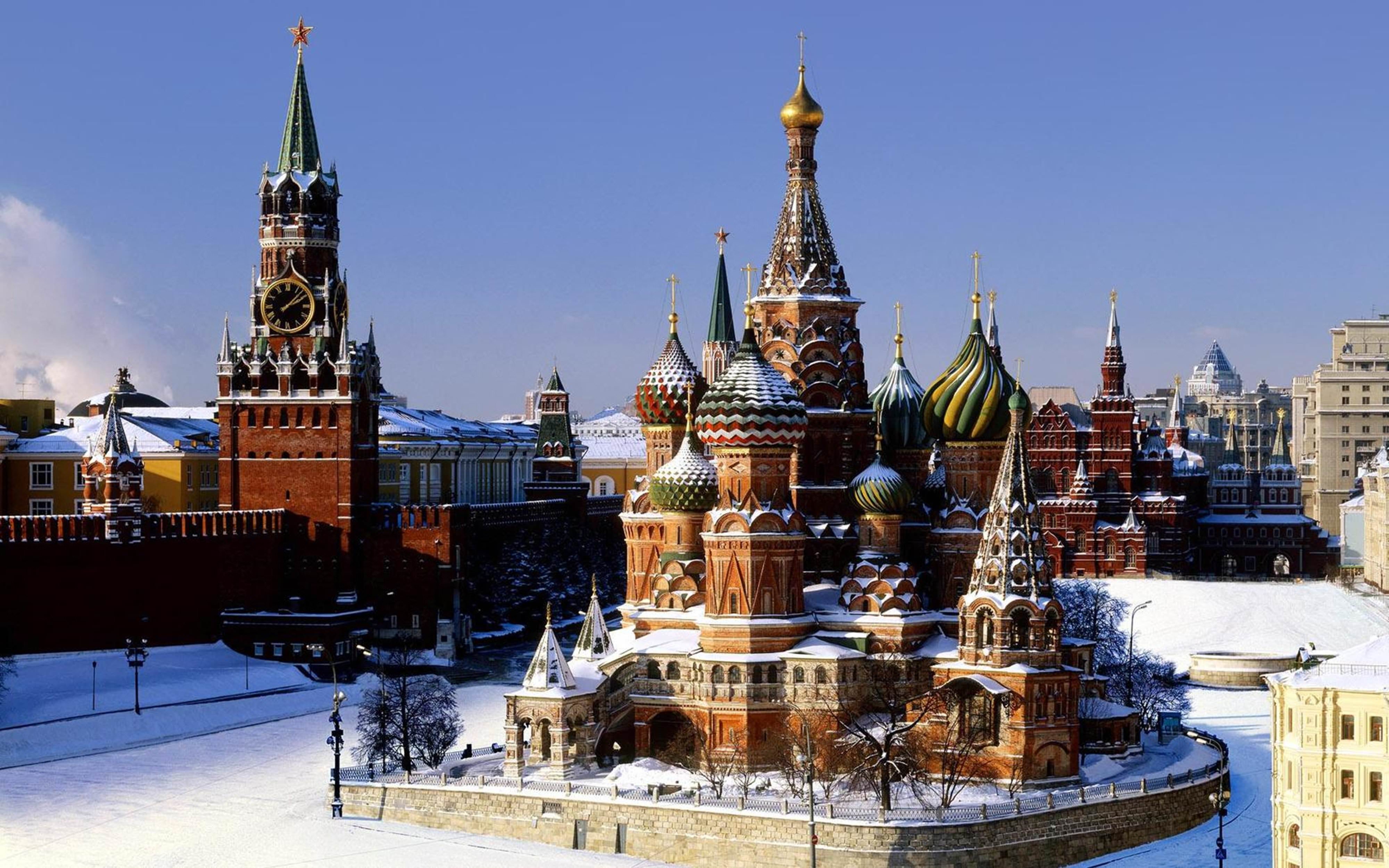 moscow red snow place wallpaper
