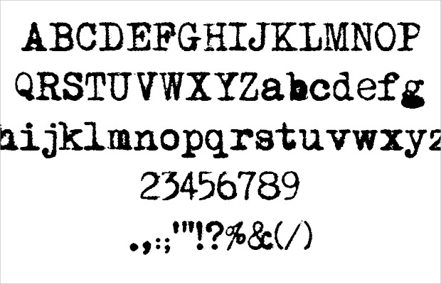 google fonts typewriter