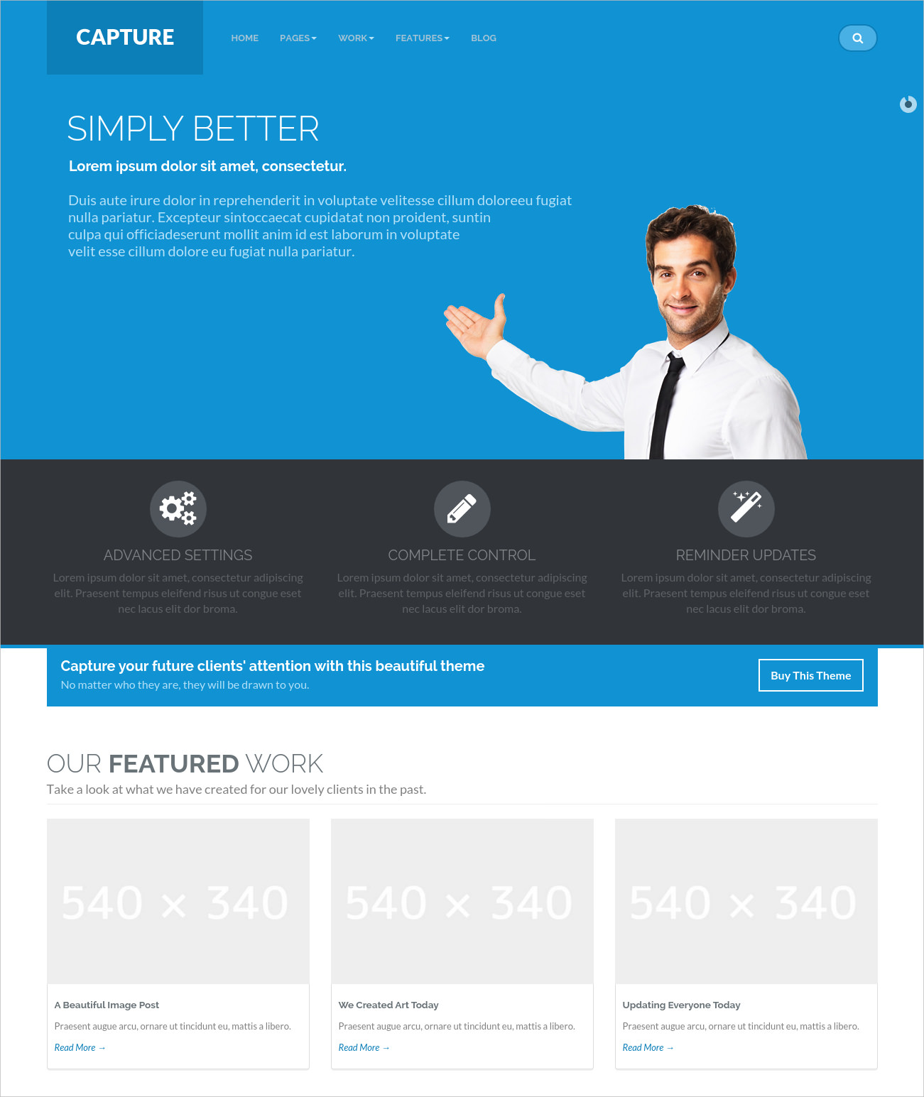 responsive bootstrap corporate wp theme