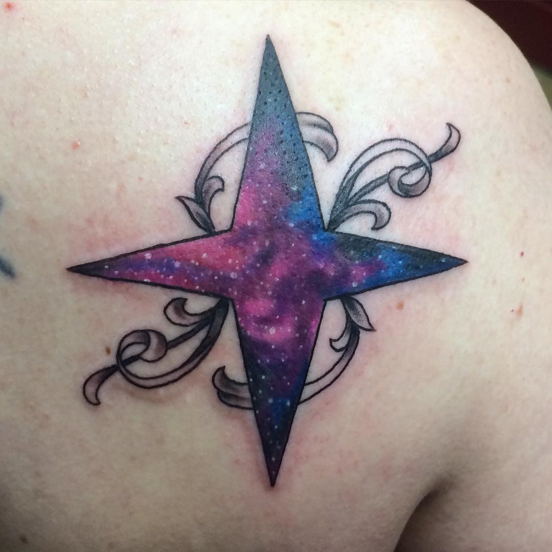 fun galaxy tattoo