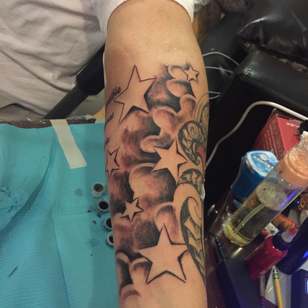 amazing star tattoo