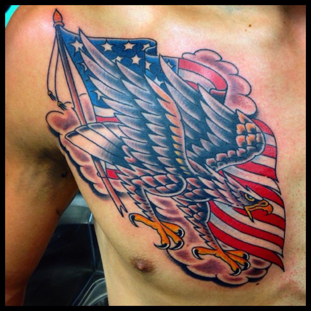 awesome flag tattoo
