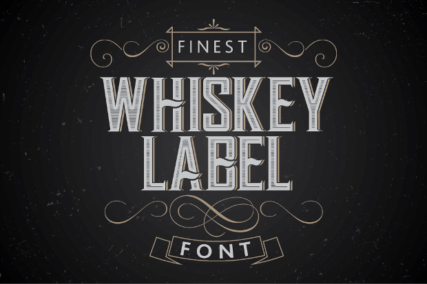 whiskey style font