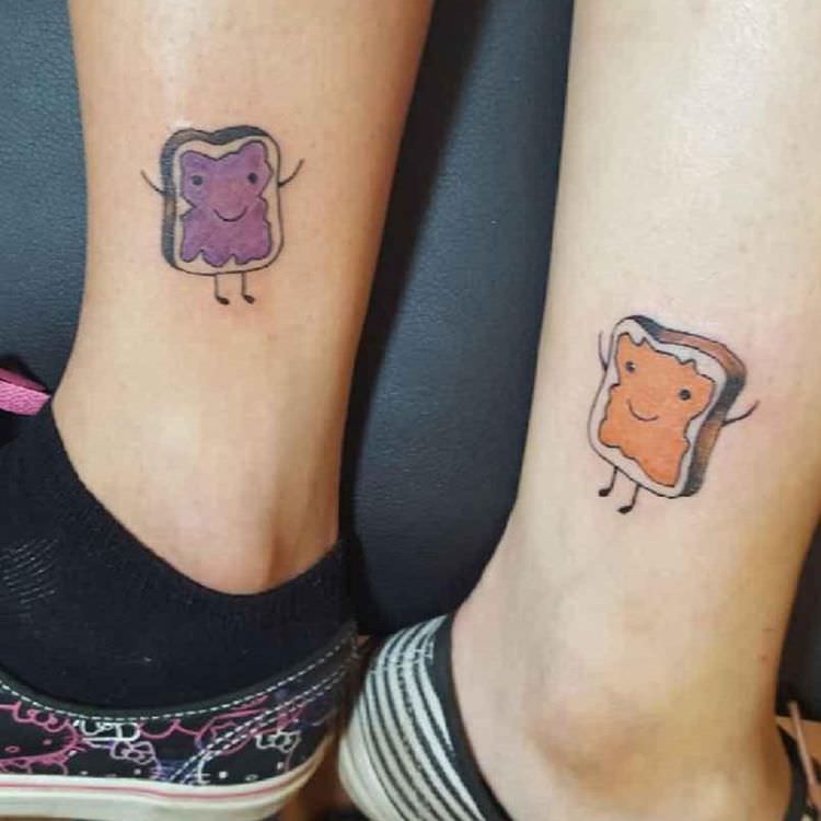 cartoon matching tattoos