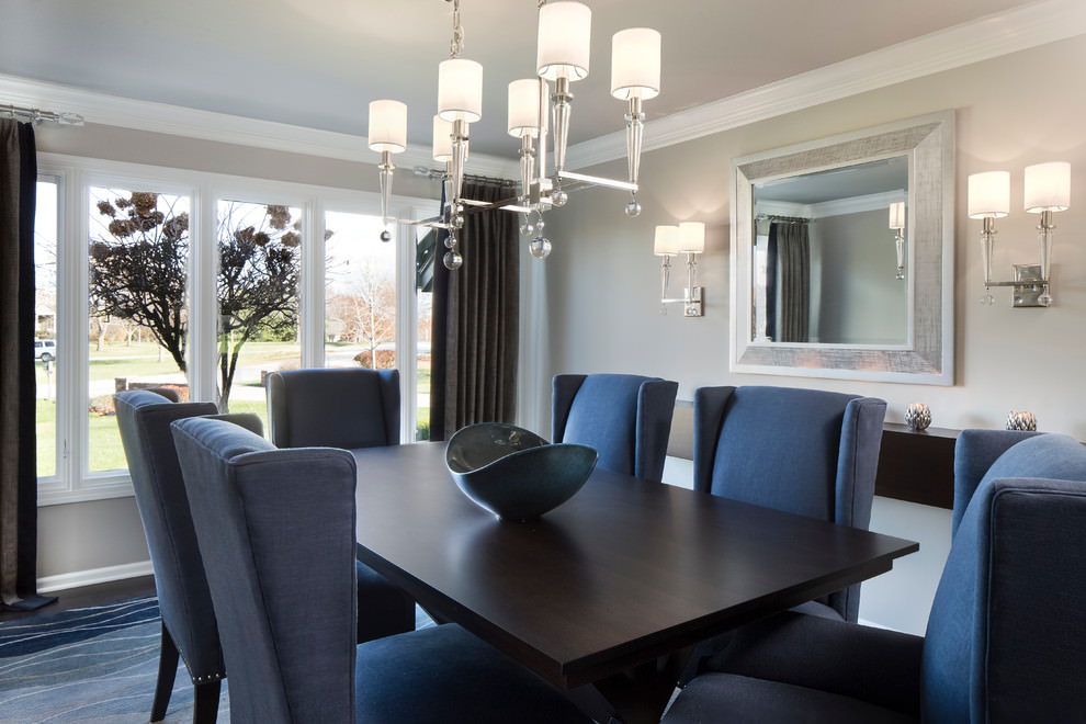 stylish furnished dining room design