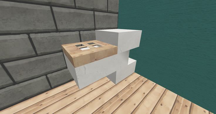 minecraft sleek toilet bathroom design