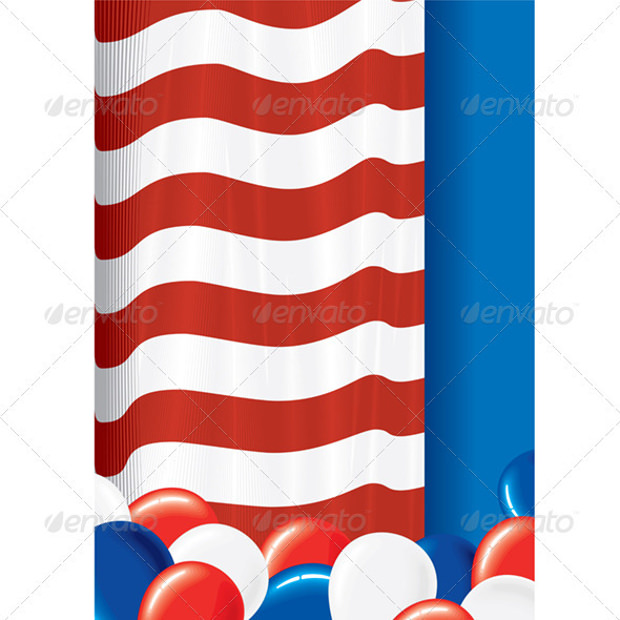 balloons patriotic background