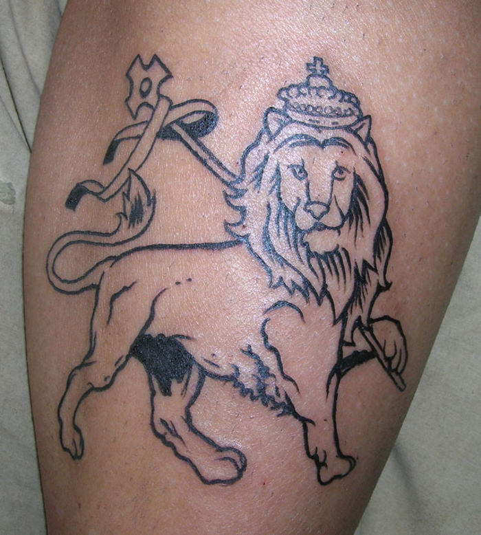 rasta lion hand tattoo design