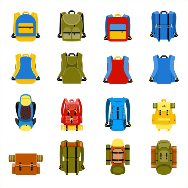 school bag icons