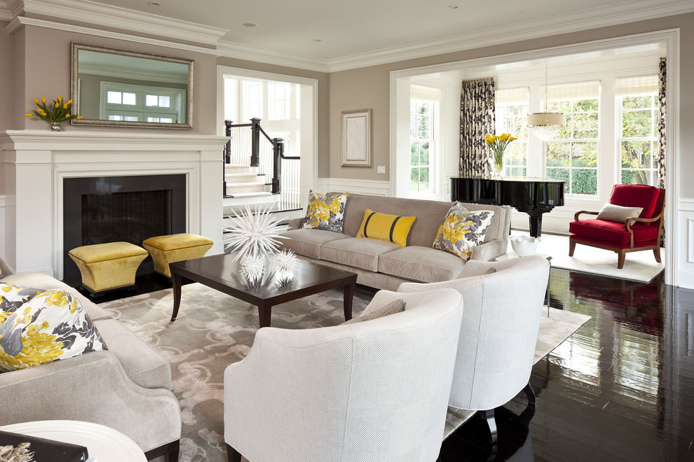 23+ Square Living Room Designs, Decorating Ideas | Design Trends