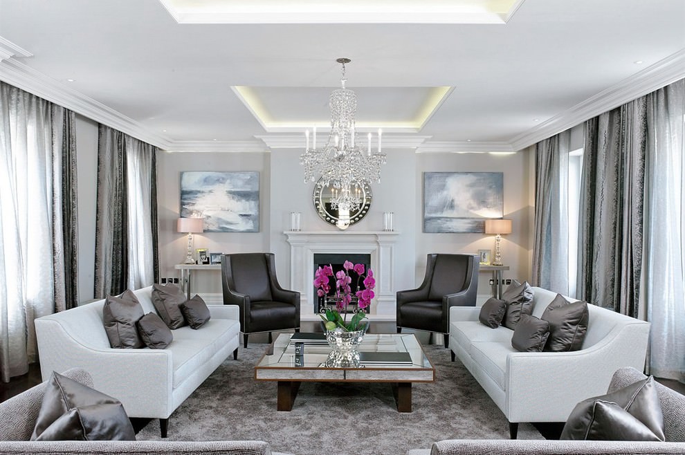 23+ Square Living Room Designs, Decorating Ideas | Design ...