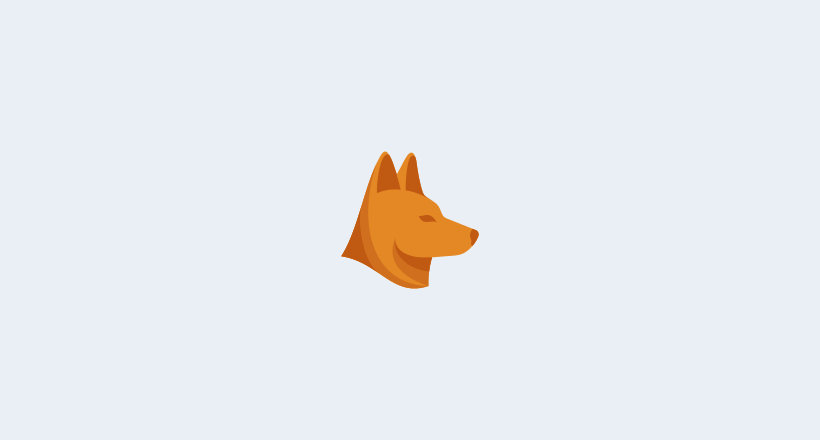 dingo dog logo design